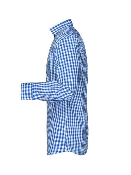 camicia-da-uomo-james-nicholson-mens-checked-shirt-royal-white-68.webp