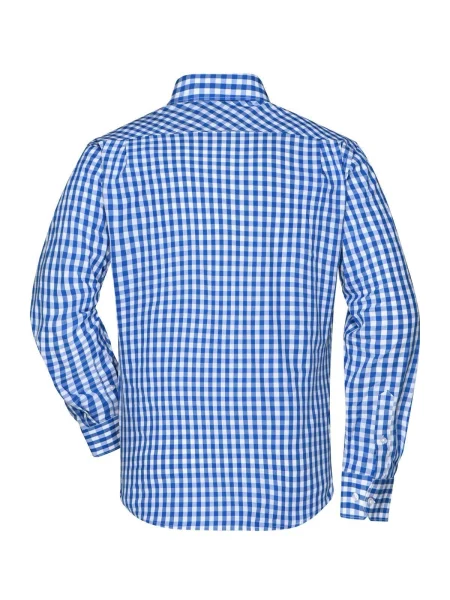 camicia-da-uomo-james-nicholson-mens-checked-shirt-royal-white-69.webp