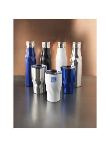 Borraccia Termica A.C. Milan 650ml - Acciaio Inox, Mantiene Temperatura 24h, Colore Rosso, Senza BPA - 10