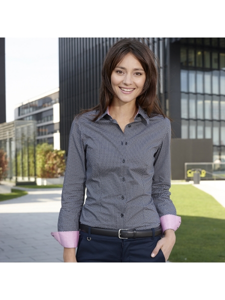 Camicia da donna personalizzata James & Nicholson Ladies' Shirt 