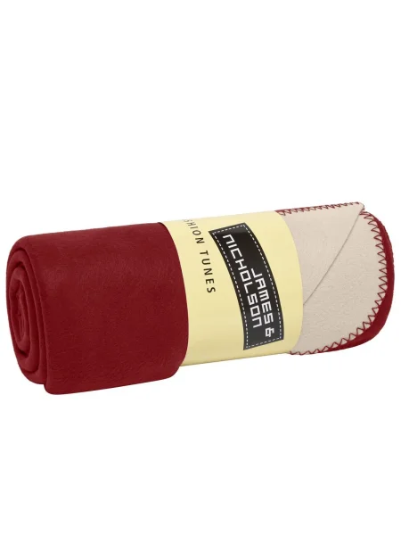 coperta-personalizzata-james-nicholson-bonded-fleece-blanket-bordeaux-cream-20.webp