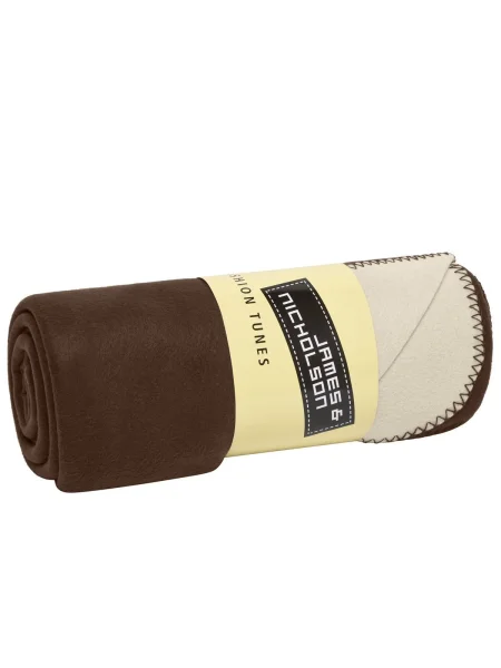 coperta-personalizzata-james-nicholson-bonded-fleece-blanket-brown-cream-22.webp