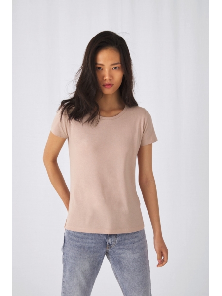 T-shirt in cotone BIO Inspire girocollo donna