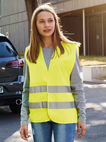 Casacca alta visibilità bambino personalizzata James & Nicholson Safety Vest Kids