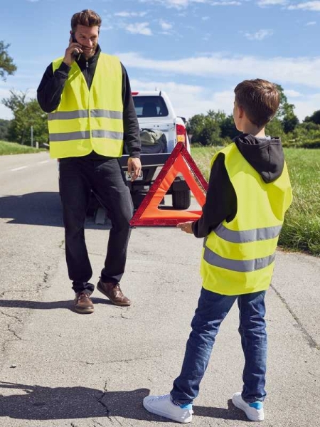 Casacca alta visibilità bambino personalizzata James & Nicholson Safety Vest Kids