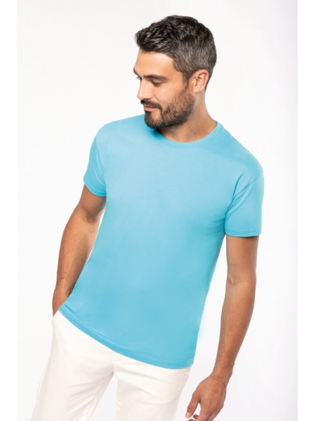T-shirt uomo in cotone con taglio tubolare