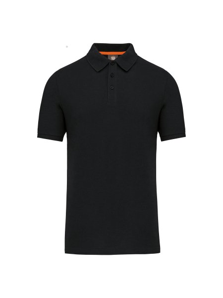 Polo cotone biologico e poliestere riciclato personalizzata da uomo WK Designed to Work