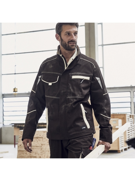 Giubbotto da lavoro personalizzato James & Nicholson Workwear Jacket - Color