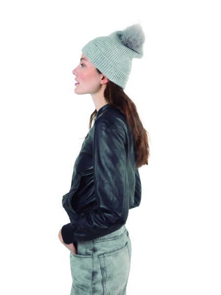 Cappello invernale con pompon personalizzato K-Up