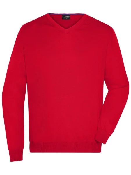 maglione-da-uomo-personalizzato-james-nicholson-mens-v-neck-pullover-red-83.webp