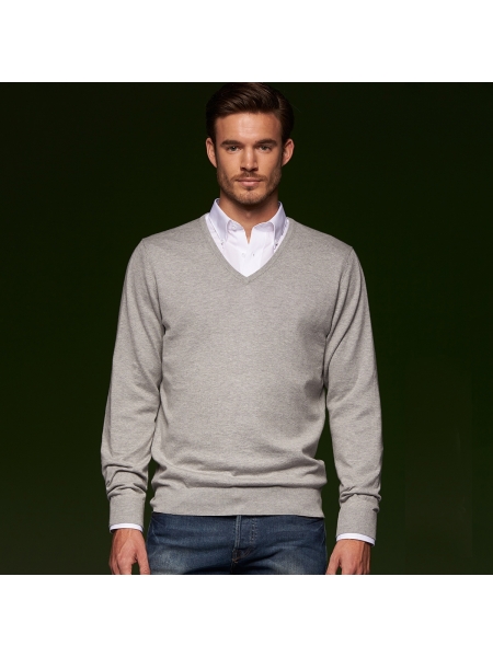 Maglione scollo V uomo Pullover James & Nicholson