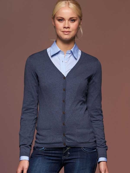 Cardigan da donna personalizzato James & Nicholson Ladies' Cardigan