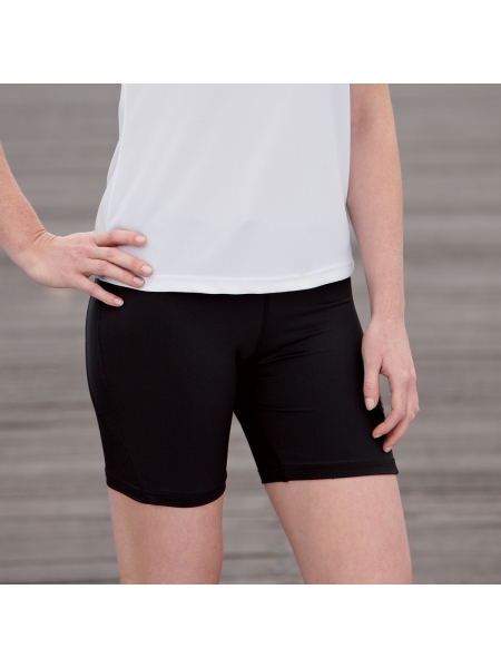 Pantaloncino sportivo per donna personalizzato James & Nicholson Ladies' Running Short Tights