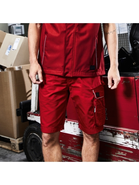 Bermuda da lavoro personalizzata James & Nicholson Workwear Bermudas - Solid