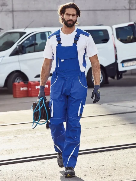 Pettorina da lavoro personalizzata James & Nicholson Workwear Pants with Bib - Color