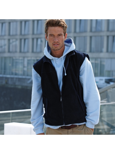 Gilet da uomo personalizzato James & Nicholson Fleece Vest