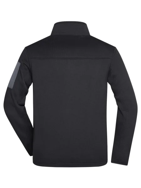 pile-per-uomo-personalizzato-james-nicholson-mens-knitted-fleece-jacket-black-carbon-18.webp