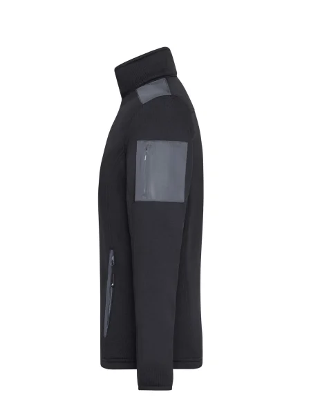 pile-per-uomo-personalizzato-james-nicholson-mens-knitted-fleece-jacket-black-carbon-19.webp