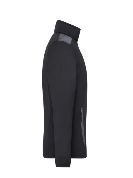 pile-per-uomo-personalizzato-james-nicholson-mens-knitted-fleece-jacket-black-carbon-20.webp