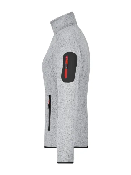 felpa-da-donna-in-pile-personalizzata-james-nicholson-ladies-knitted-fleece-jacket-light-grey-melange-red-44.webp