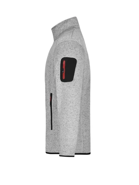 felpa-da-uomo-in-pile-personalizzata-james-nicholson-mens-knitted-fleece-jacket-light-grey-melange-red-40.webp