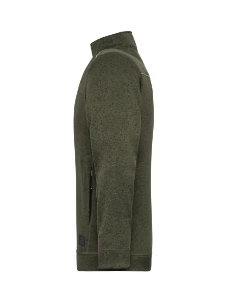 pile-da-lavoro-da-uomo-james-nicholson-mens-knitted-workwear-fleece-jacket-solid-olive-melange-black-49.webp