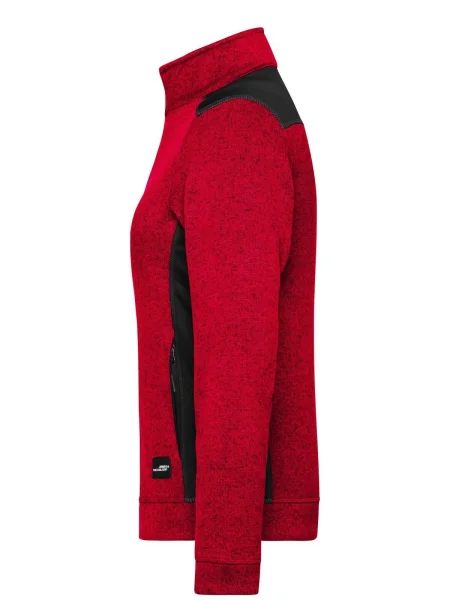 pile-da-lavoro-da-donna-personalizzato-james-nicholson-ladies-knitted-workwear-fleece-jacket-strong-red-melange-black-65.webp