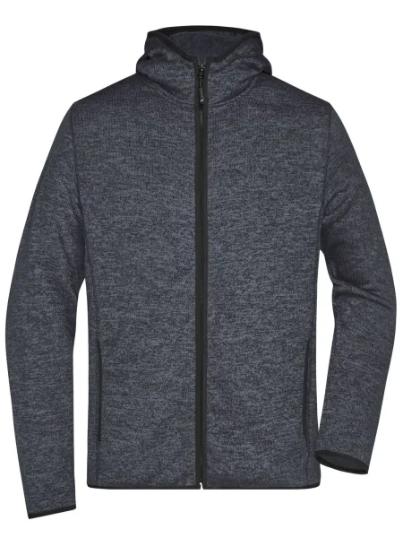 felpa-per-uomo-in-pile-personalizzata-james-nicholson-mens-knitted-fleece-hoody-dark-melange-black-20.webp