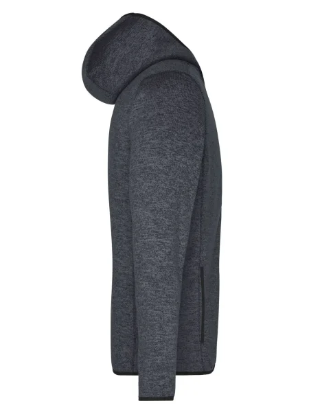 felpa-per-uomo-in-pile-personalizzata-james-nicholson-mens-knitted-fleece-hoody-dark-melange-black-22.webp