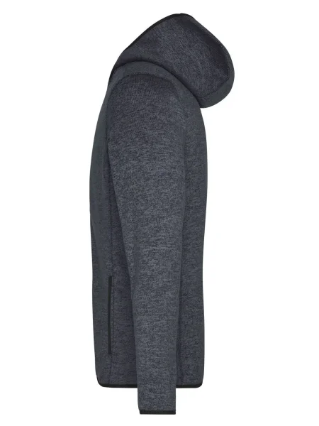 felpa-per-uomo-in-pile-personalizzata-james-nicholson-mens-knitted-fleece-hoody-dark-melange-black-23.webp