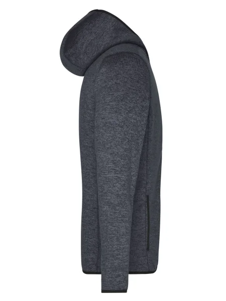 felpa-per-uomo-in-pile-personalizzata-james-nicholson-mens-knitted-fleece-hoody-dark-melange-black-41.webp