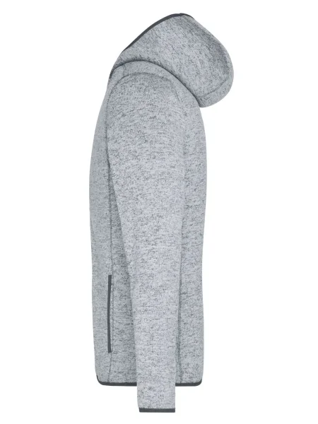felpa-per-uomo-in-pile-personalizzata-james-nicholson-mens-knitted-fleece-hoody-light-melange-carbon-27.webp