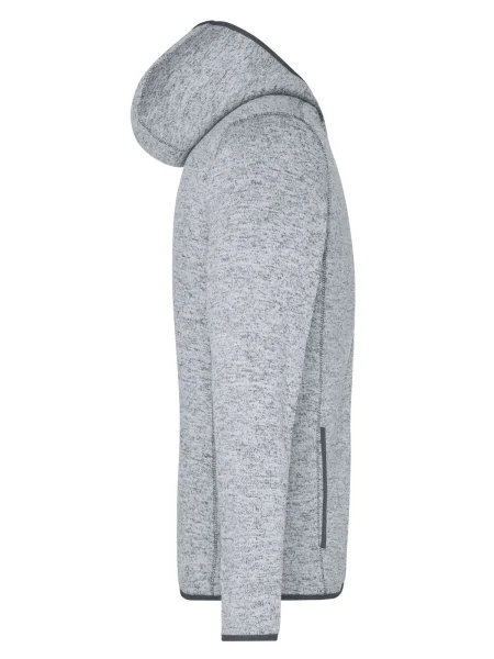 felpa-per-uomo-in-pile-personalizzata-james-nicholson-mens-knitted-fleece-hoody-light-melange-carbon-45.webp
