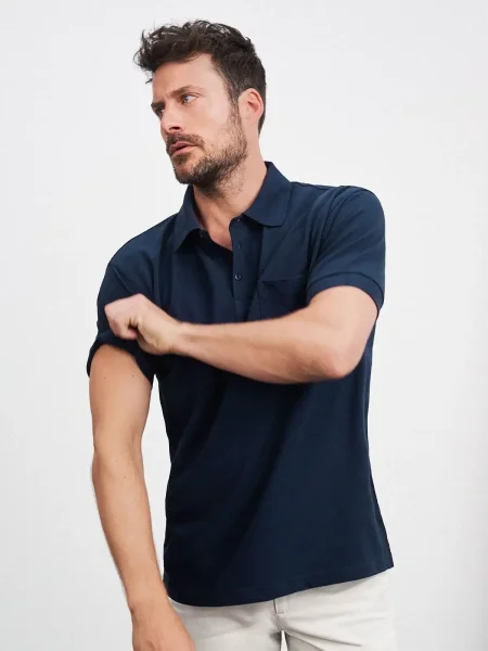 Polo da uomo personalizzata James & Nicholson Polo Piqué Pocket