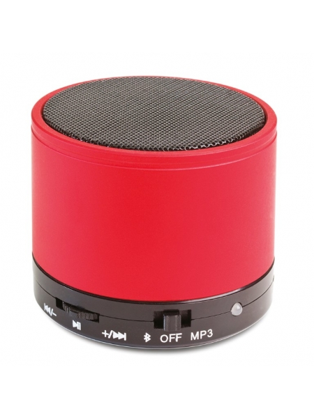Mini cassa bluetooth cilindrica in metallo da personalizzare
