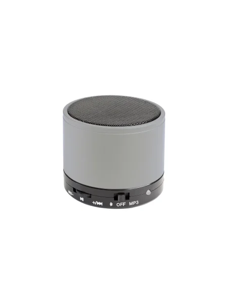 Mini cassa bluetooth cilindrica in metallo da personalizzare