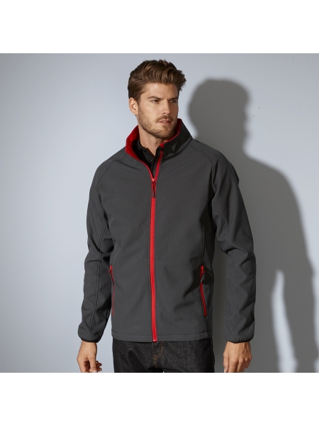 Softshell da uomo personalizzato James & Nicholson Men's Promo Softshell Jacket