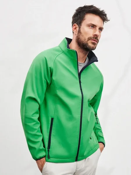 Softshell da uomo personalizzato James & Nicholson Men's Promo Softshell Jacket