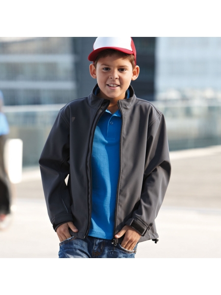 Softshell da bambino personalizzato James & Nicholson Softshell Jacket Junior