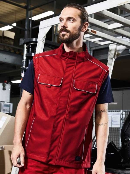 Gilet da lavoro personalizzato James & Nicholson Workwear Softshell Light Vest - Solid