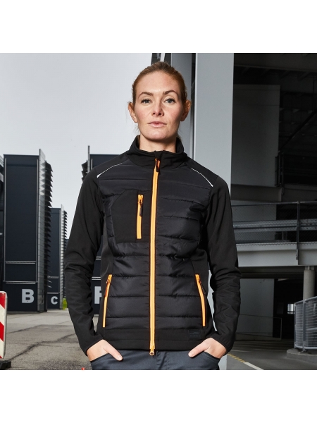 Softshell da donna personalizzato James & Nicholson Ladies' Hybrid Jacket