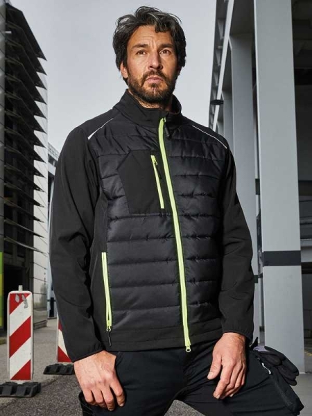 Softshell da uomo personalizzato James & Nicholson Men's Hybrid Jacket