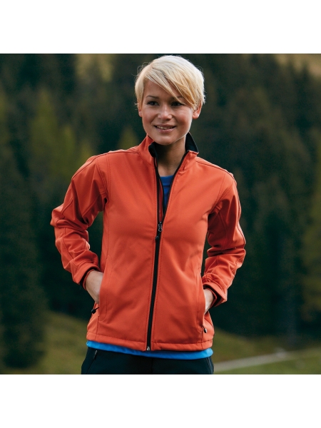 Softshell da donna personalizzato James & Nicholson Ladies' Softshell Jacket