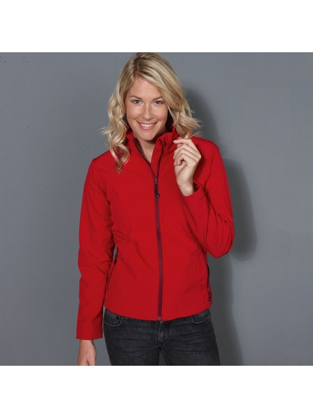 Giubbino da donna in softshell personalizzato James & Nicholson Ladies' Softshell Jacket