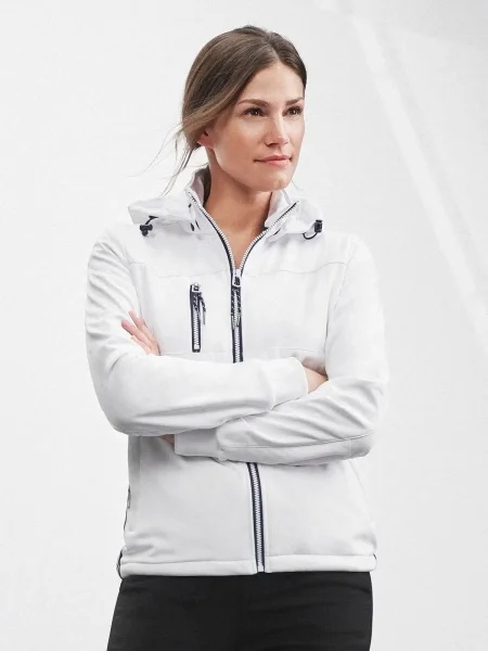 Giacca softshell donna personalizzata idrorepellente James & Nicholson Ladies' Maritime Jacket