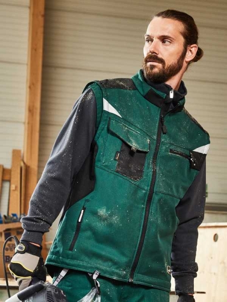 Gilet in softshell personalizzato James & Nicholson Workwear Softshell Vest - Strong