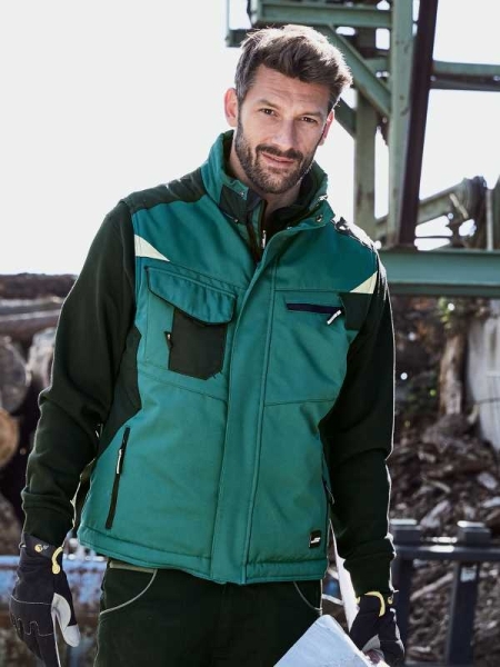 Gilet da lavoro personalizzato James & Nicholson Craftsmen Softshell Vest - Strong