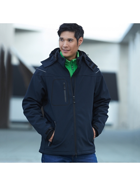 Softshell da uomo personalizzato James & Nicholson Winter Softshell Jacket