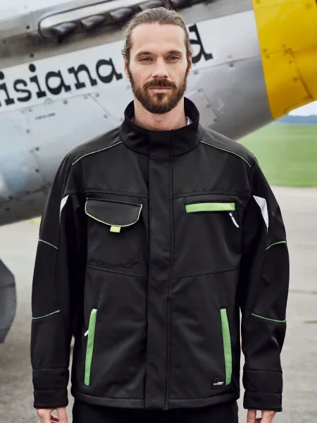 Giubotto da lavoro personalizzato James & Nicholson Workwear Softshell Jacket - Color