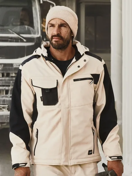 Giubbotto da lavoro personalizzato James & Nicholson Craftsmen Softshell Jacket - Strong